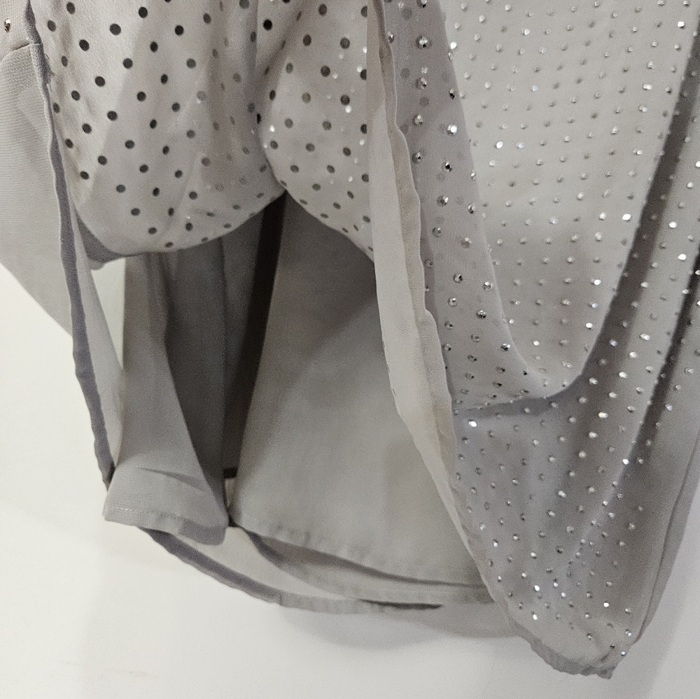 Metaphor Rhinestone Studded Gray Tank Top! - Picture 3 of 6
